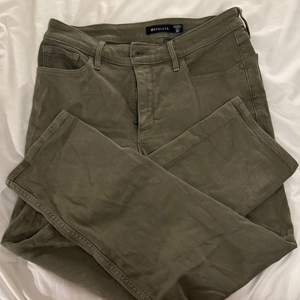 Athleta Olive Trousers